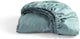 Cendrillon - week-end - drap-housse - 100% coton - hauteur de matelas jusqu'à 25 cm - 90x210 cm - vert minéral