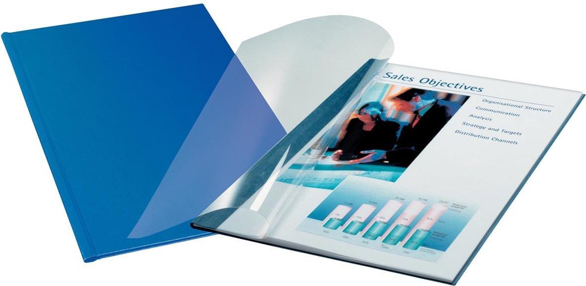 Couvertures de reliure flexibles Leitz - 3,5 mm - 10 pièces - bleu