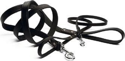 Beeztees - laisse pour chien - agrafée - noir - 200x12 cm