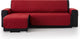 Bellmarti duo quilt chaise longue droite - 200 cm de large - gris
