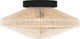 Plafonnier Eglo Midsummer - e27 - ø 38 cm - noir crème - textile