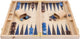 Longfield 18 backgammon bleu marron trangle -