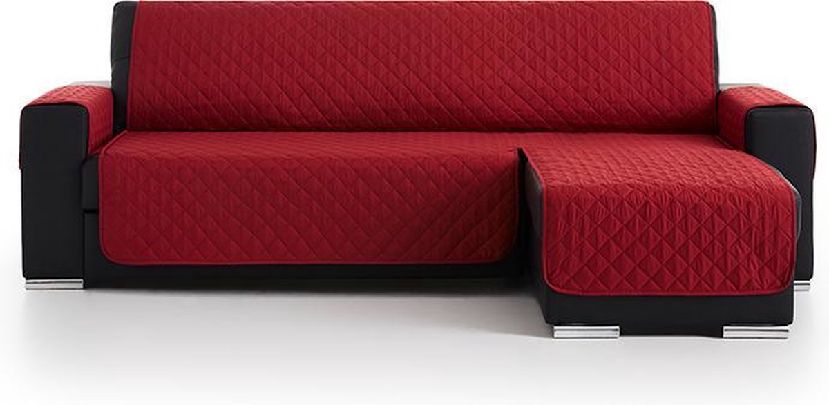 Belmarti ® protection de canapé duo chaise longue 200 cm de large rouge - protection de canapé d'angle premium pour canapés avec coin salon à gauche ou à droite