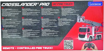 Camion de pompier radiocommandé Lexibook crosslander pro ® avec effets lumineux et sonores.