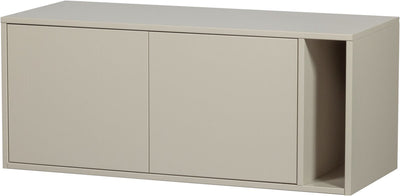 Vtwonen installer meuble TV banc - bois de pin - beige poussière - 45x108x44 cm