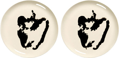 Serax - fête ottolenghi - assiette l - blanc noir - 26 ø - 2 pièces