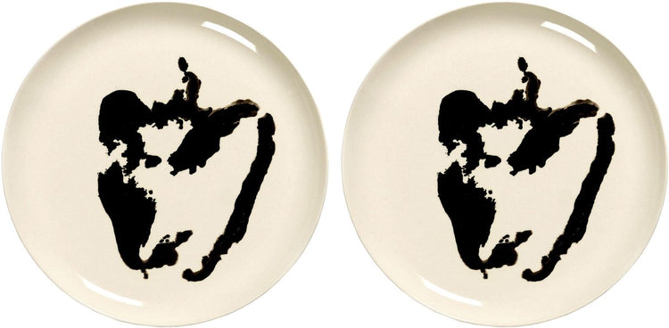 Serax - fête ottolenghi - assiette l - blanc noir - 26 ø - 2 pièces
