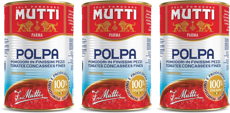 Mutti polpa 3 x 4050 grammes