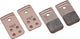 Bbb plaquettes de frein vélo VTT - discstop hp fritté - frein à disque - compatible avec magura gustav pro - fritté - cuivre - bbs-87s