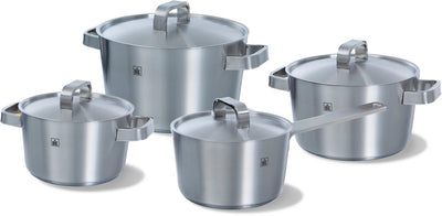 Set de poêles Bk conique+ - 4 casseroles - avec couvercles