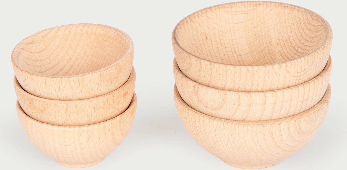 Bols en bois Tickit ® 92 mm - lot de 3
