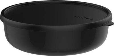 Boîte de rangement Mepal lumina - 2 l - récipient micro-ondes avec couvercle - noir nordique