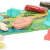 Set d'argile dinosaures - 4 couleurs d'argile