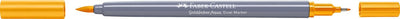Faber-castell - marqueur aquarelle duo goldfaber - jaune chrome foncé 109 - pinceau 0,6mm - fc-164609