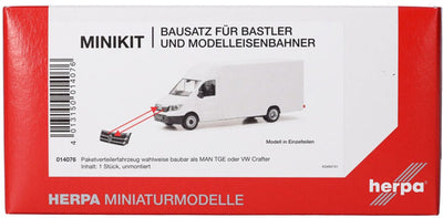 Herpa homme tge vw crafter, blanc (mini kit)