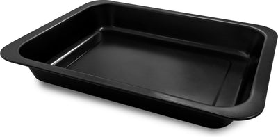 Rôtissoire culinaire Basic 30 x 40 cm - Plat de cuisson sans PFA - Acier au carbone - Pour rôtir, rôtir et cuire au four