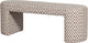 Banc Woood Jacob - polyester - à carreaux - sable - 46x130x46