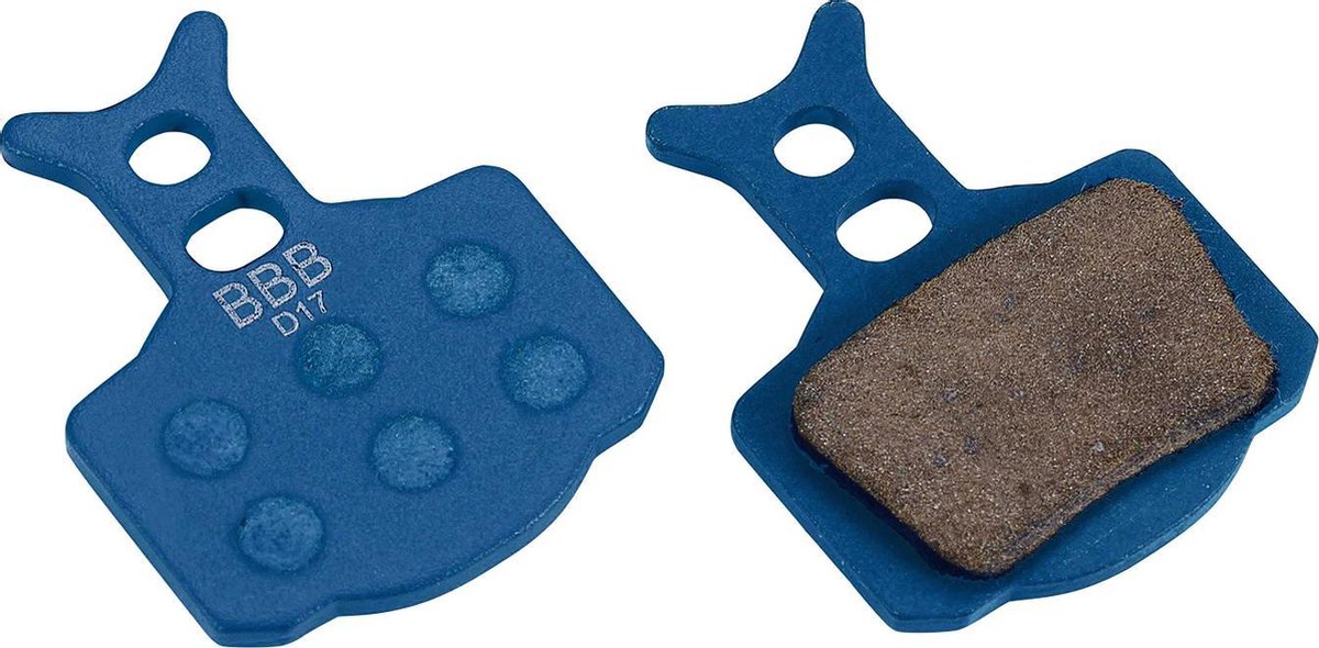 Bbb plaquettes de frein de cyclisme discstop compatibles avec les freins à disque formula mega bbs-67t - bleu