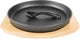 Gourou du grill - plaque de cuisson en fer - support - plaque de cuisson en fer - support - ø 25cm