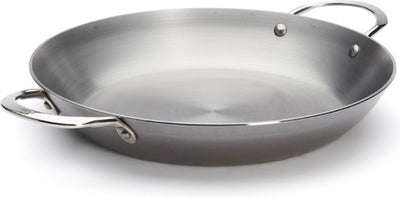 Poêle à paella Debuyer de Buyer Mineral B 32 cm – Poêle à paella en acier carbone – ø 32 cm – Fabriquée en France