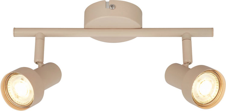 Briloner b.k.licht tapp - spot en saillie - spot de plafond (plafonnier) - 2x raccord gu10 - beige taupe - 27,5 cm