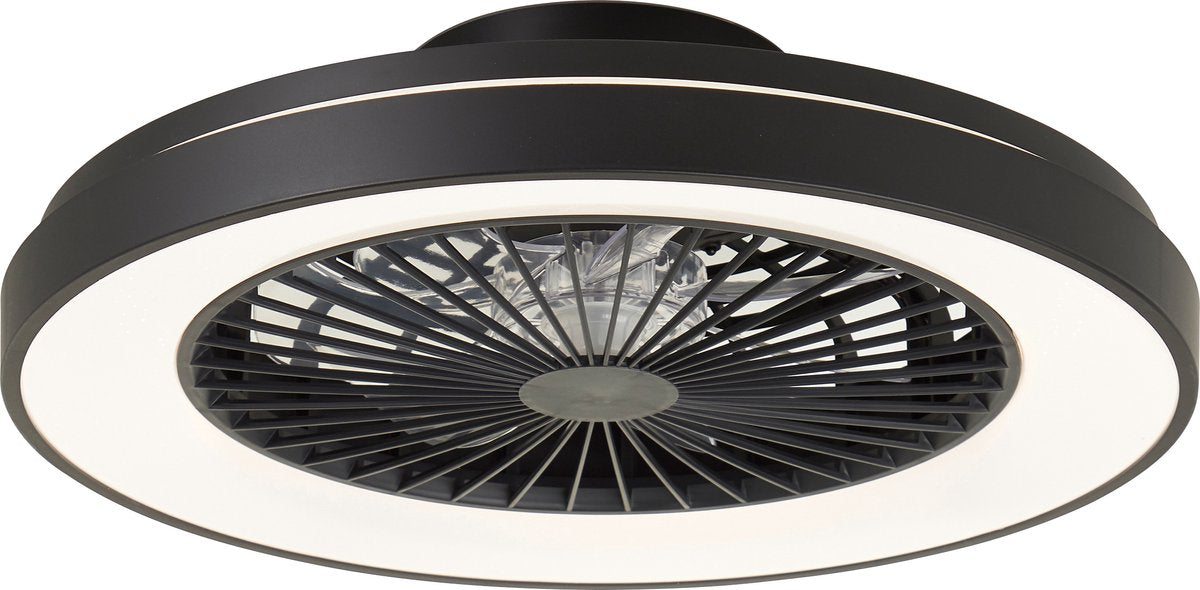 Brilliant mazzaro - ventilateur de plafond - led 40w - 3000k-6500k - dimmable - noir