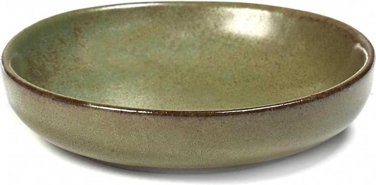 Serax - surface sergio herman - assiette olive s - vert camo - 9 ø - 4 pièces