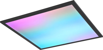 Rl live your light reality beta - plafonnier - noir mat - incl. 1x SMD 18w - variateur intégré - télécommande