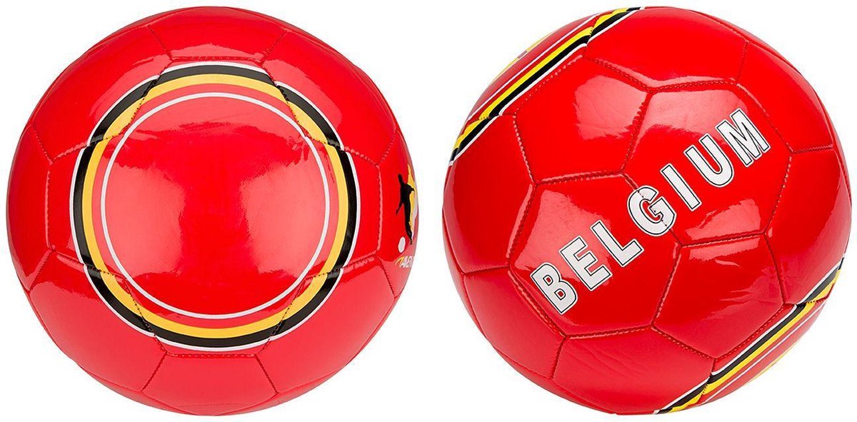 Ballon de football Avento brillant - Belgique - rouge jaune - taille 5 - env. 22 cm