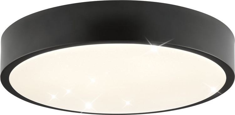 Brillant slimline étoilé - ø 29,3 cm - led 6w - 4000k - noir et blanc
