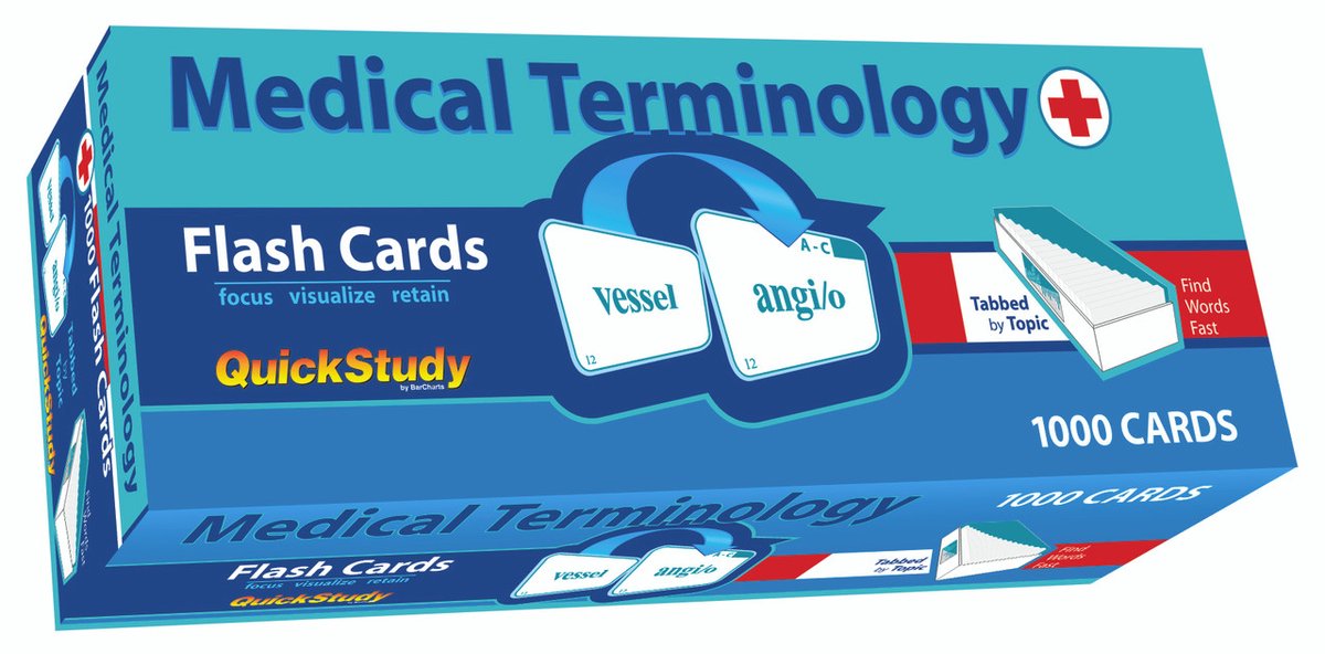 Quickstudy terminologie médicale 1000 cartes flash : un outil