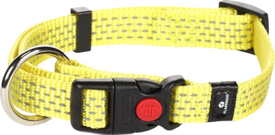 Flamingo len - collier chiens - collier len jaune s 30-45cm 15mm - 1pc - 125011 - 1pc