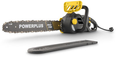 Tronçonneuse électrique Powerplus POWXG10027 - Scie d'élagage électrique 2700 W, lame de scie 45 cm, lubrification automatique de la chaîne, outils de jardin