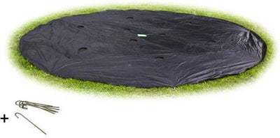 Exit toys exit housse de trampoline au sol ø244cm - housse de protection pour trampoline - résistante aux intempéries - ronde - bâche