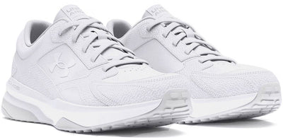 Under armour ua edge lthr-wht chaussures de sport pour hommes - blanc - gris halo