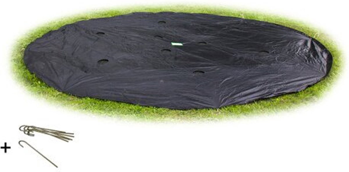 Exit toys exit housse de trampoline au sol ø244cm - housse de protection pour trampoline - résistante aux intempéries - ronde - bâche