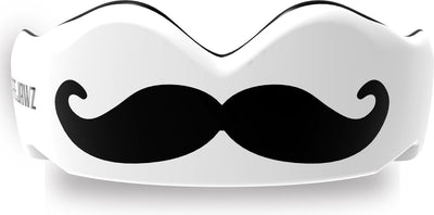 Safejawz protège-dents extro-série moustache blanc noir senior