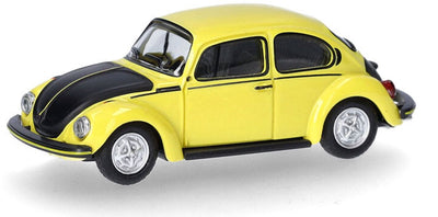 Herpa vw coccinelle 1303, jaune noir