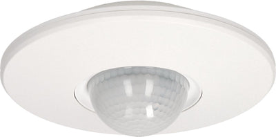 Orno détecteur de mouvement plafond en saillie jusqu'à 16m - détecteur de mouvement intérieur pour lampe - détecteur de passage 2000 lux - détecteur de mouvement 360° - blanc