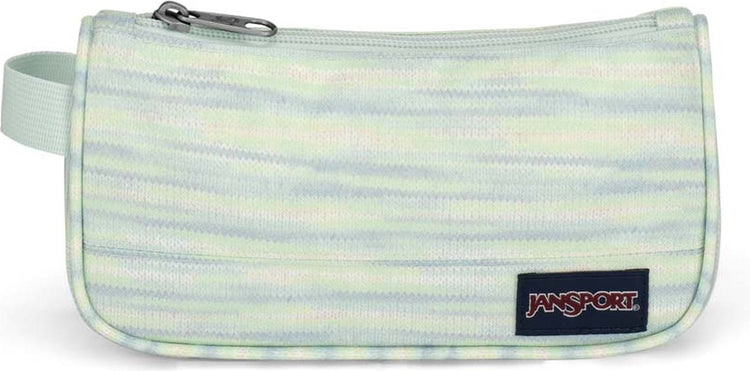 Étui pochette pour accessoires moyen Jansport - Menthe fraîche Space Dye des années 70