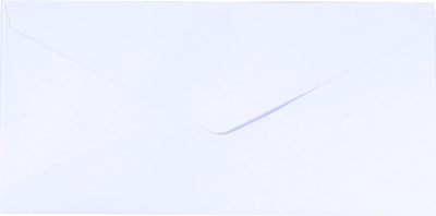 Enveloppes Florence de qualité robuste, grand rectangle blanc, 25 pièces, 11,5 x 22,5 cm