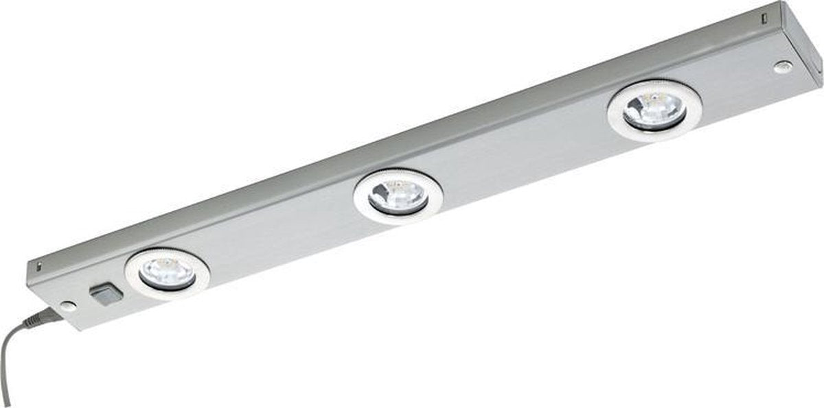 Luminaire sous plan LED Eglo kob - 60 cm - 3 lumières - nickel mat