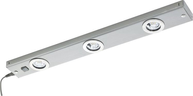 Luminaire sous plan LED Eglo kob - 60 cm - 3 lumières - nickel mat