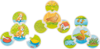 Goki Wooden Puzzle Game Animals, 28dlg.
