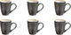 Médard de noblat - shadow aqua - tasse 30 cl - 6 pièces - grès