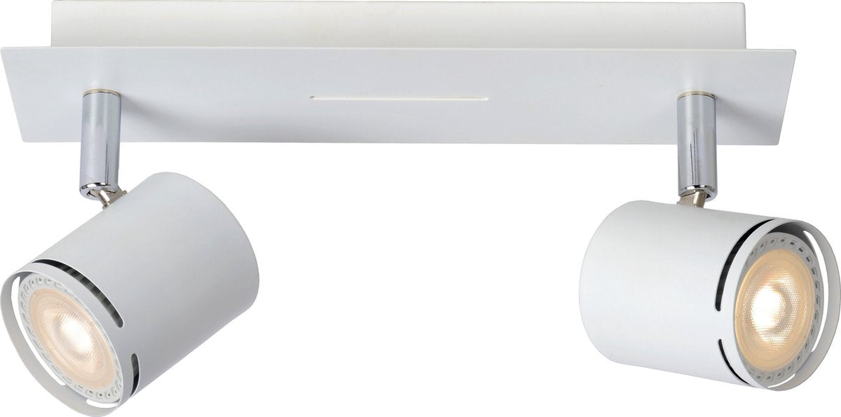 Lucide rilou - spot de plafond (plafonnier) - LED dimmable - gu10 - 2x5w 3000k - blanc