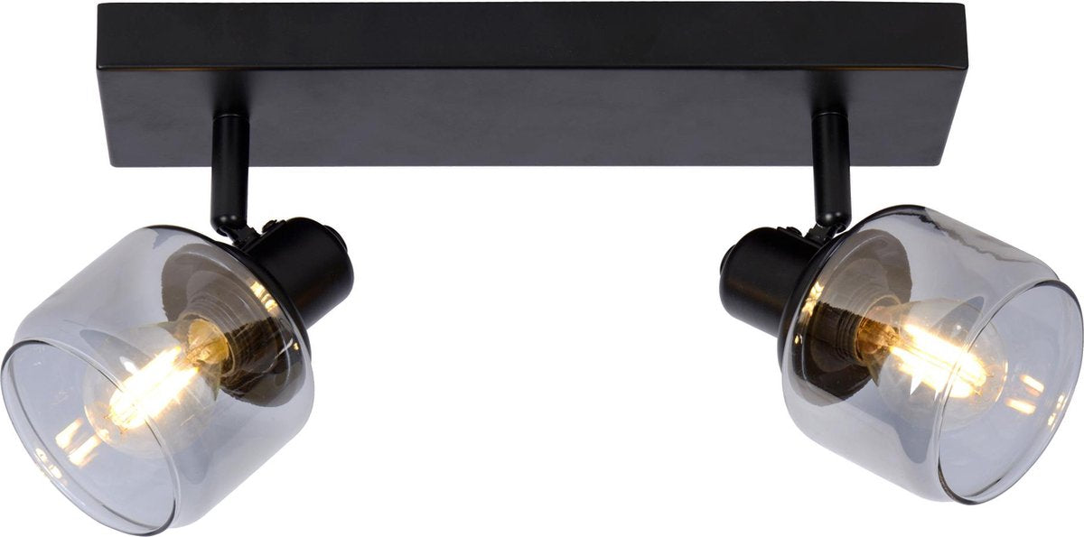 Lucide bjorn - spot de plafond (plafonnier) - 2xe14 - noir
