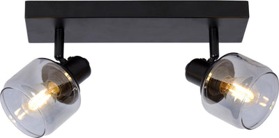 Lucide bjorn - spot de plafond (plafonnier) - 2xe14 - noir