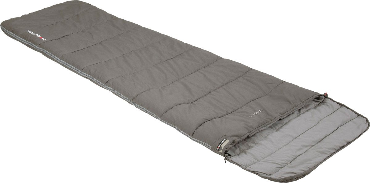 Sac de couchage à crête haute conon 7 polycoton 220 x 60 80 cm gris