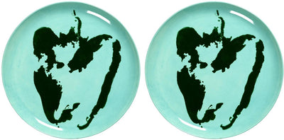 Serax - fête ottolenghi - assiette l - bleu vert azur - 26 ø - 2 pièces
